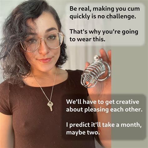 chastity captions